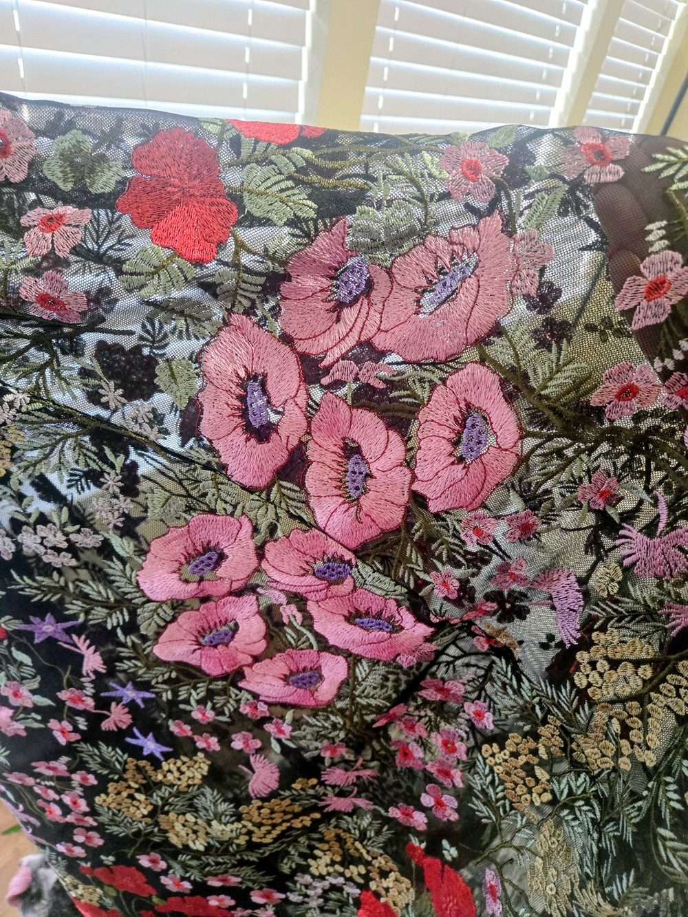 Dress the Population Black Maxi Dress with Floral Embroidery Accents - Picture 4 of 7